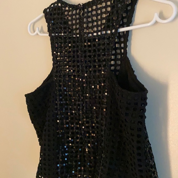Mango sequined top - black - Picture 3 of 7
